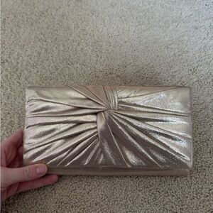 Gold Metallic Clutch